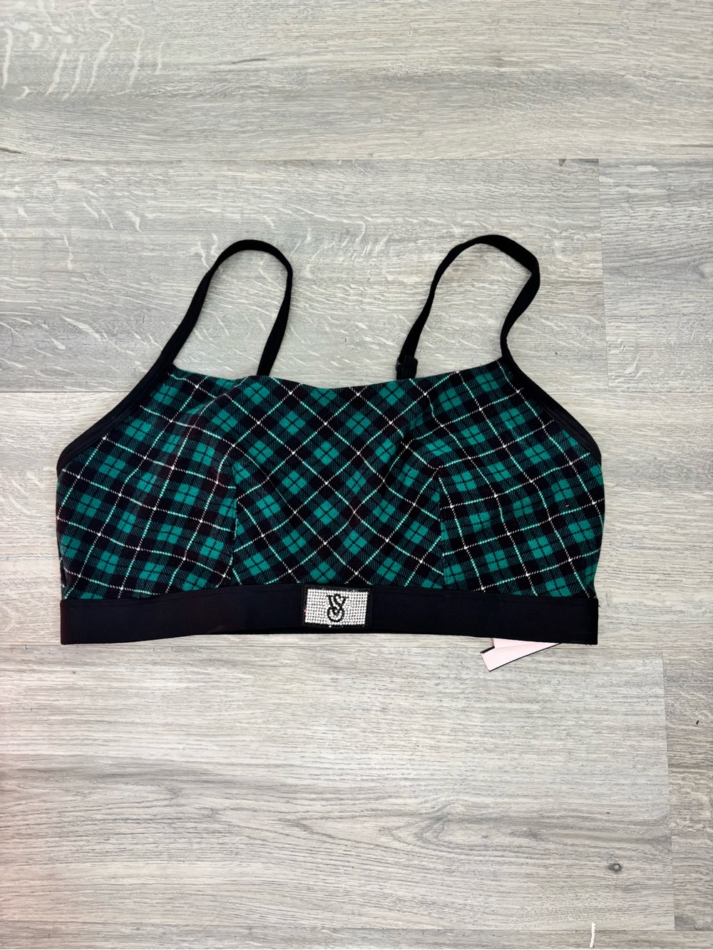 Victoria's Secret Green Plaid Bralette - Size: XXL